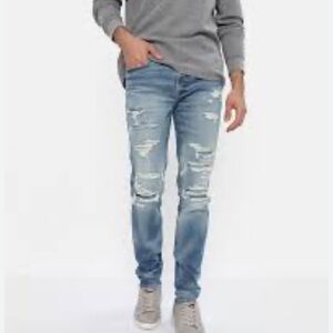 💎 MENS American Eagle light wash distressed jeans. Size: 29 x 30